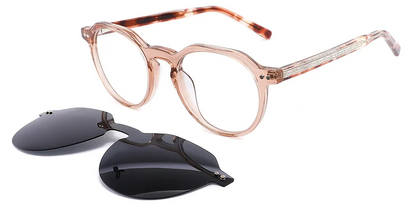 Monture à clips ovale en acétate F2570