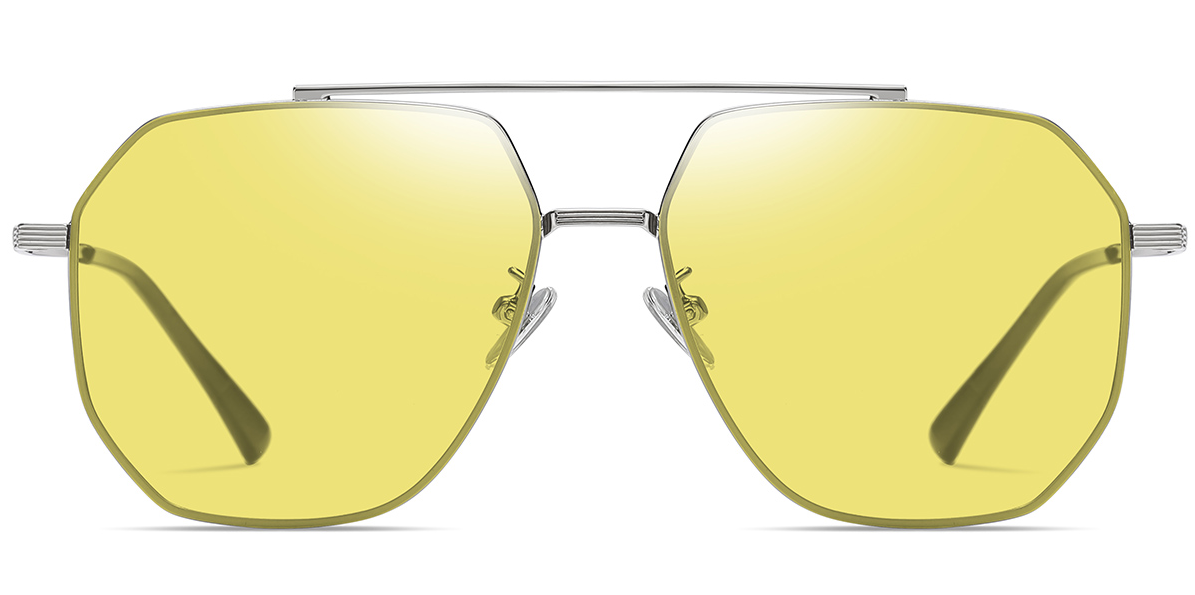 Lunettes de soleil aviateur géométriques SG4350