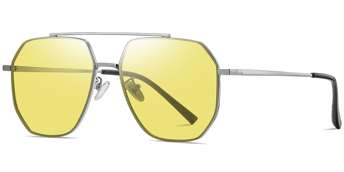 Lunettes de soleil aviateur géométriques SG4350