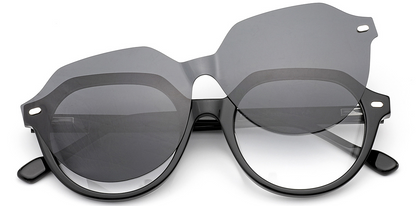 Geometrischer Acetatrahmen F6293