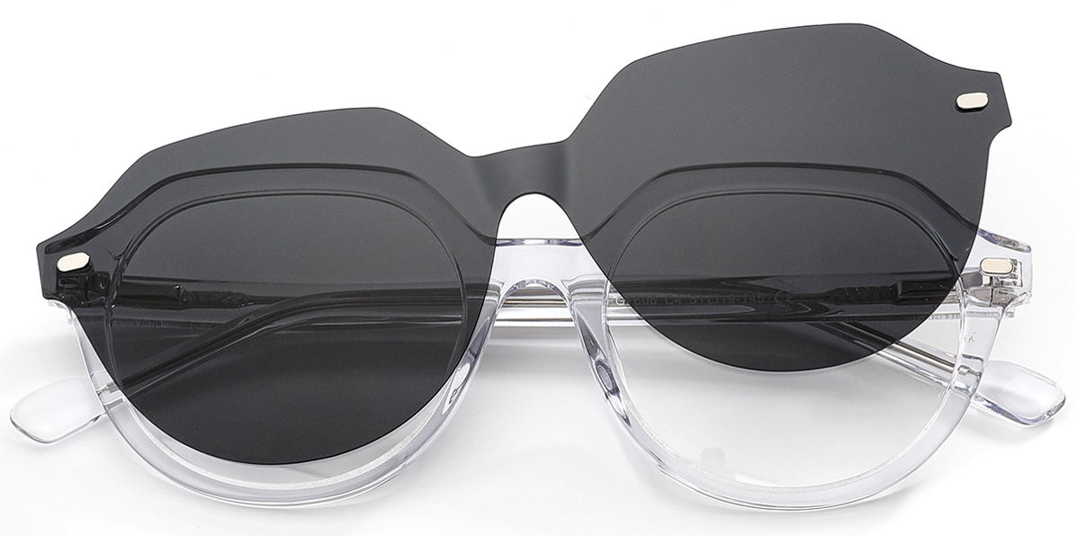 Geometrischer Acetatrahmen F6293