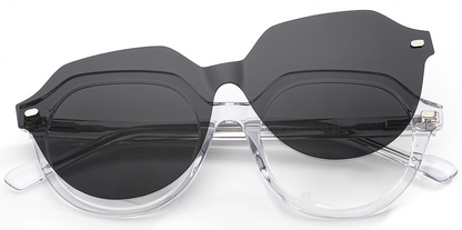 Geometrischer Acetatrahmen F6293