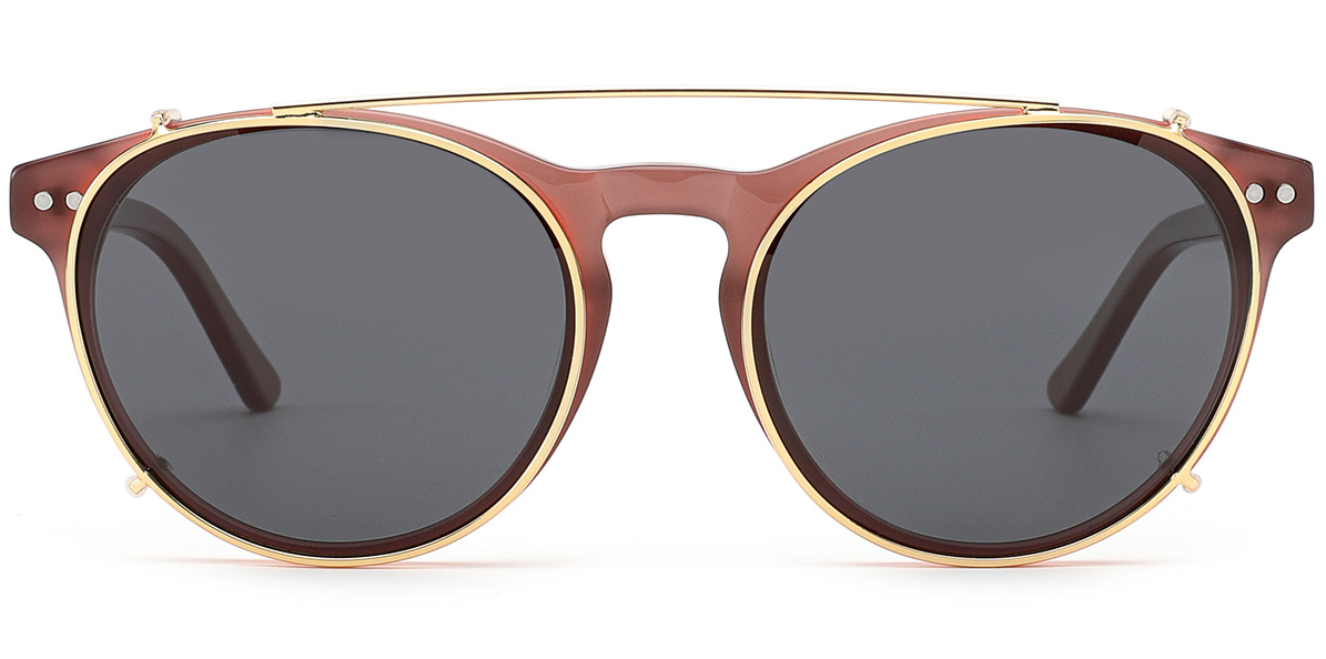 Monture ronde en acétate F6617