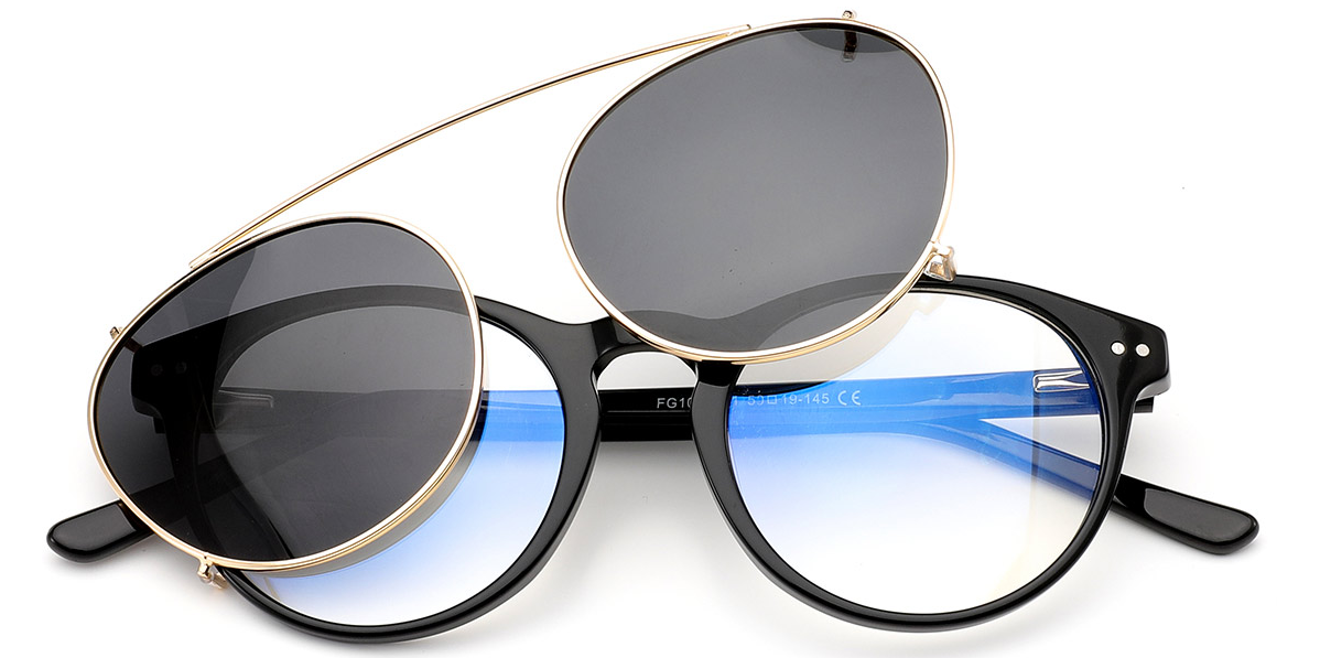 Monture ronde en acétate F6617