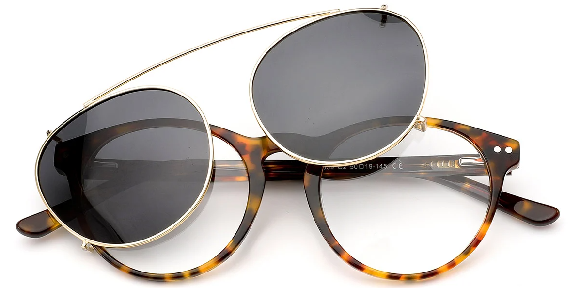 Monture ronde en acétate F6617