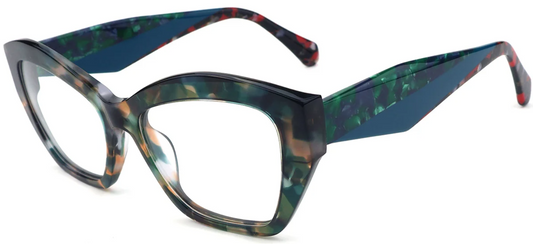 Acetate Cat Eye Frame F8046
