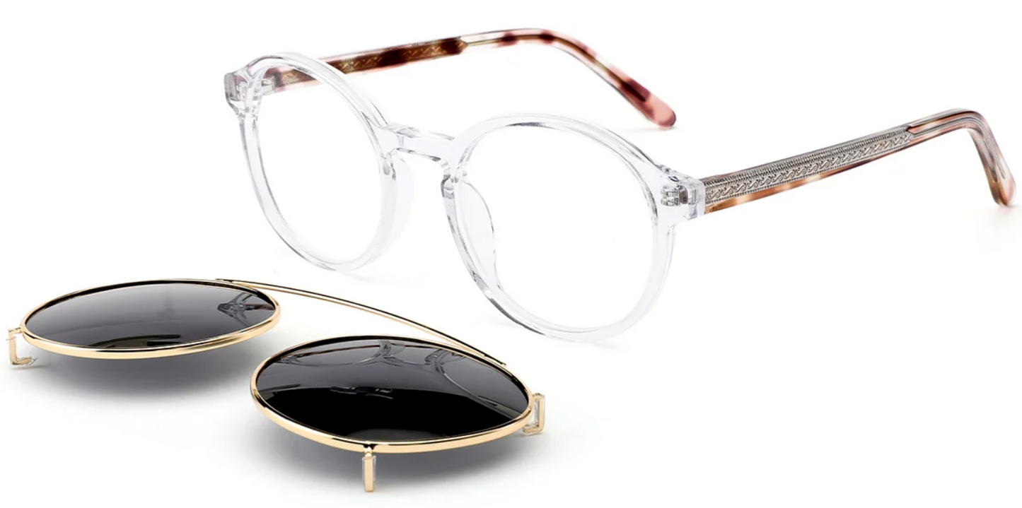 Acetate Round Frame F6573