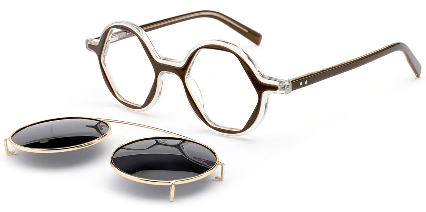 Acetate Geometric Frame F6332