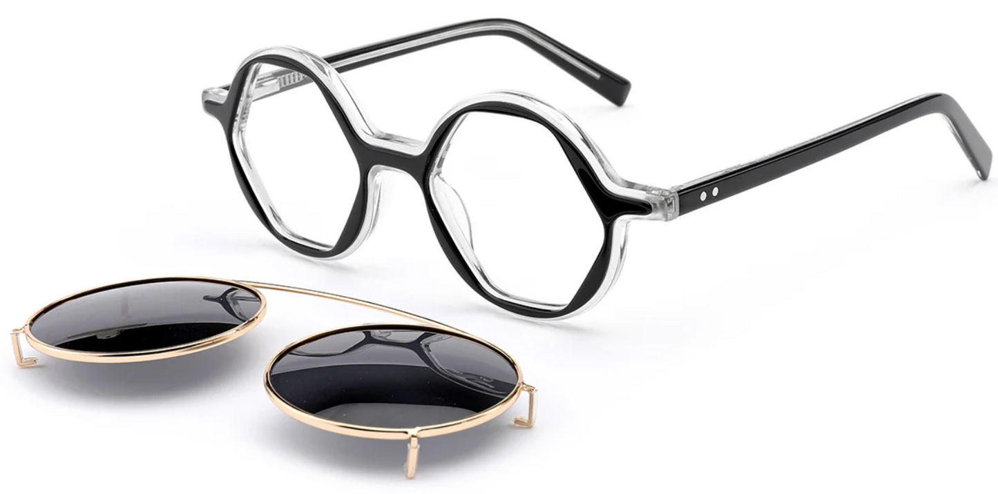 Acetate Geometric Frame F6332