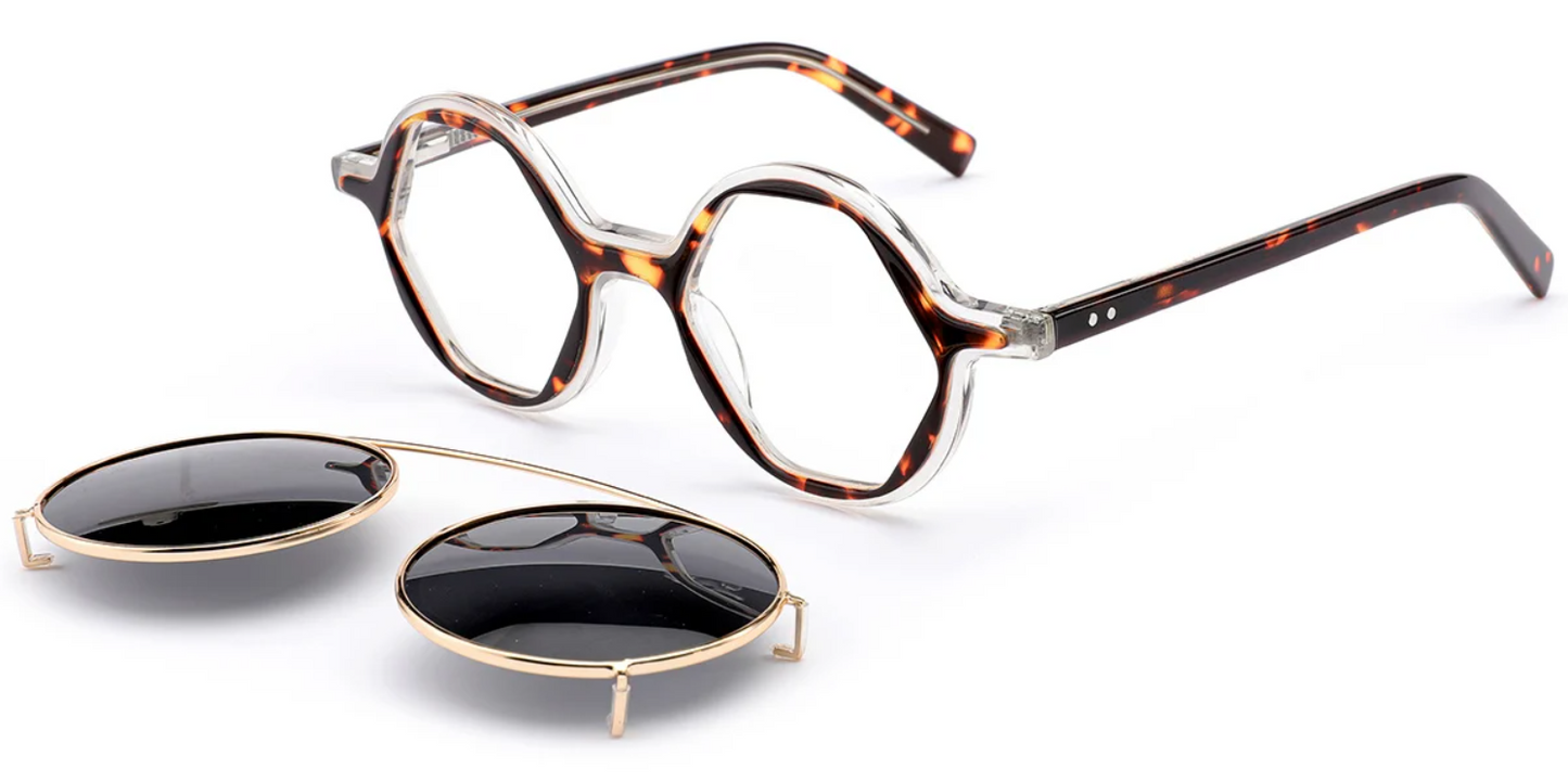 Acetate Geometric Frame F6332
