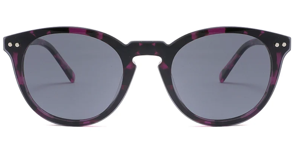 Acetate Oval Clip-Ons Frame F2572