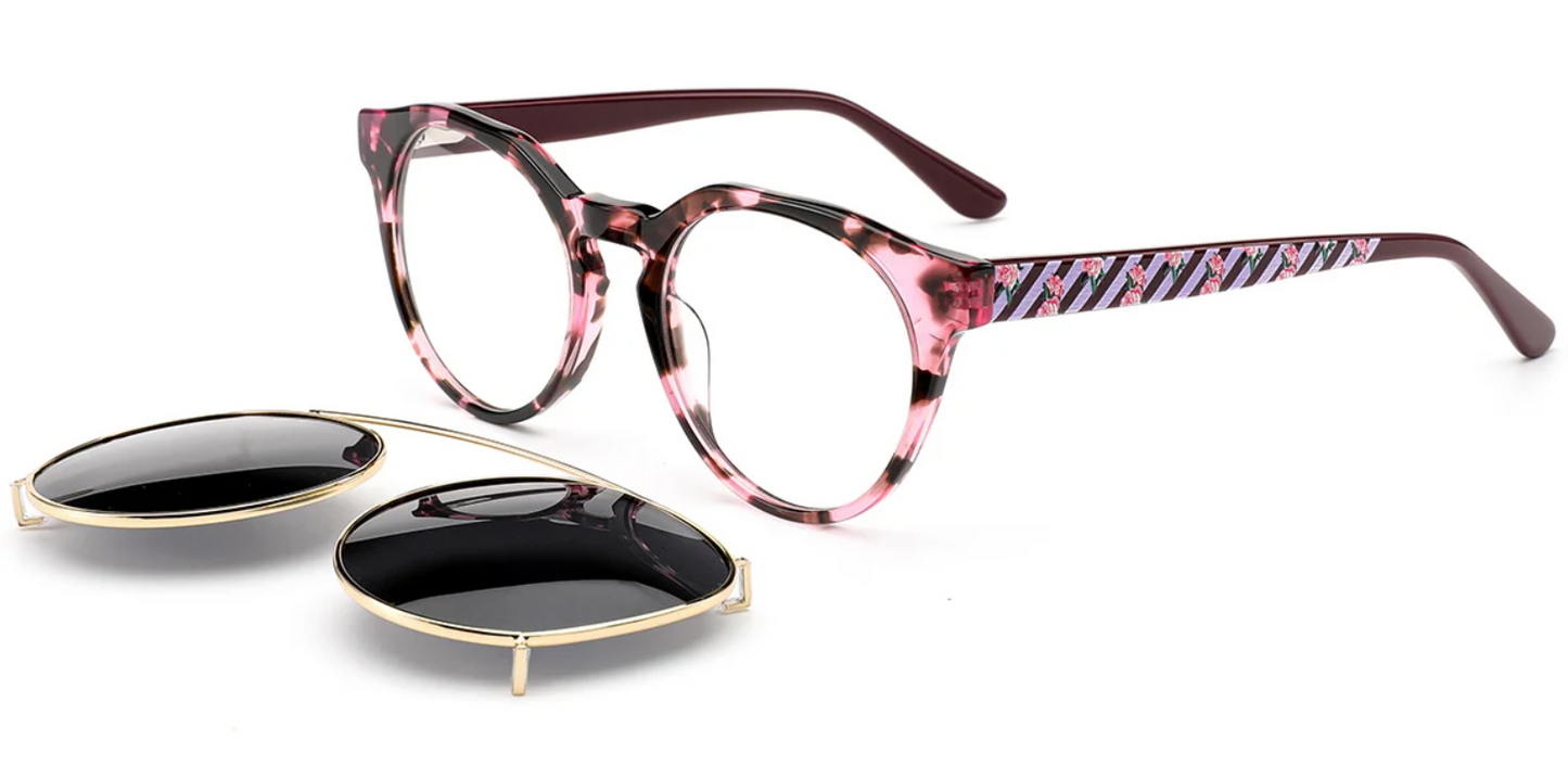 Acetate Round Frame F6622