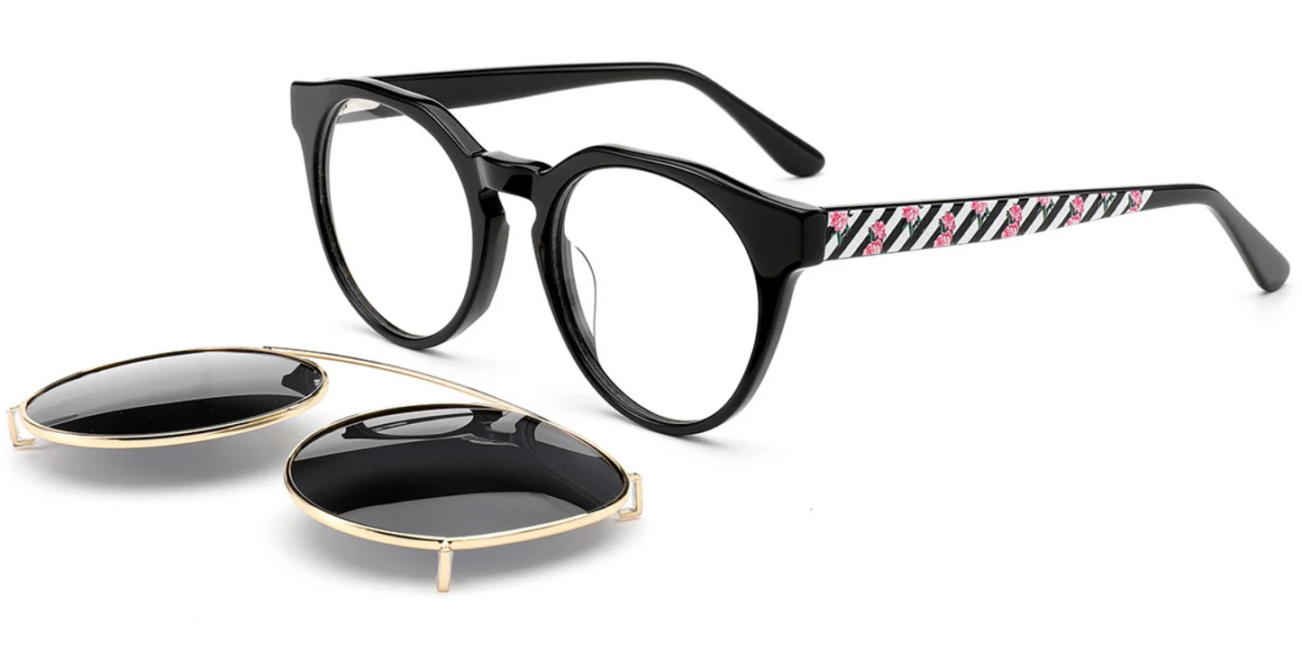 Acetate Round Frame F6622