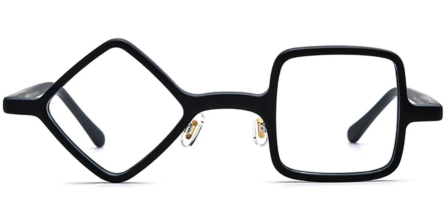 Acetate Square Geometric Frame F7163