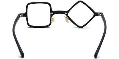 Acetate Square Geometric Frame F7163