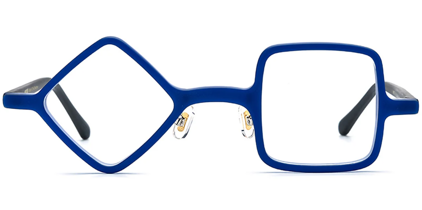 Acetate Square Geometric Frame F7163