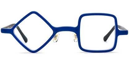 Acetate Square Geometric Frame F7163
