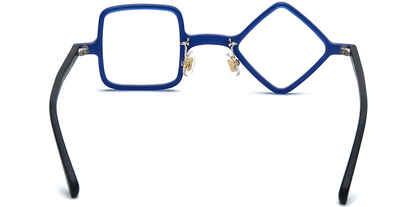 Acetate Square Geometric Frame F7163