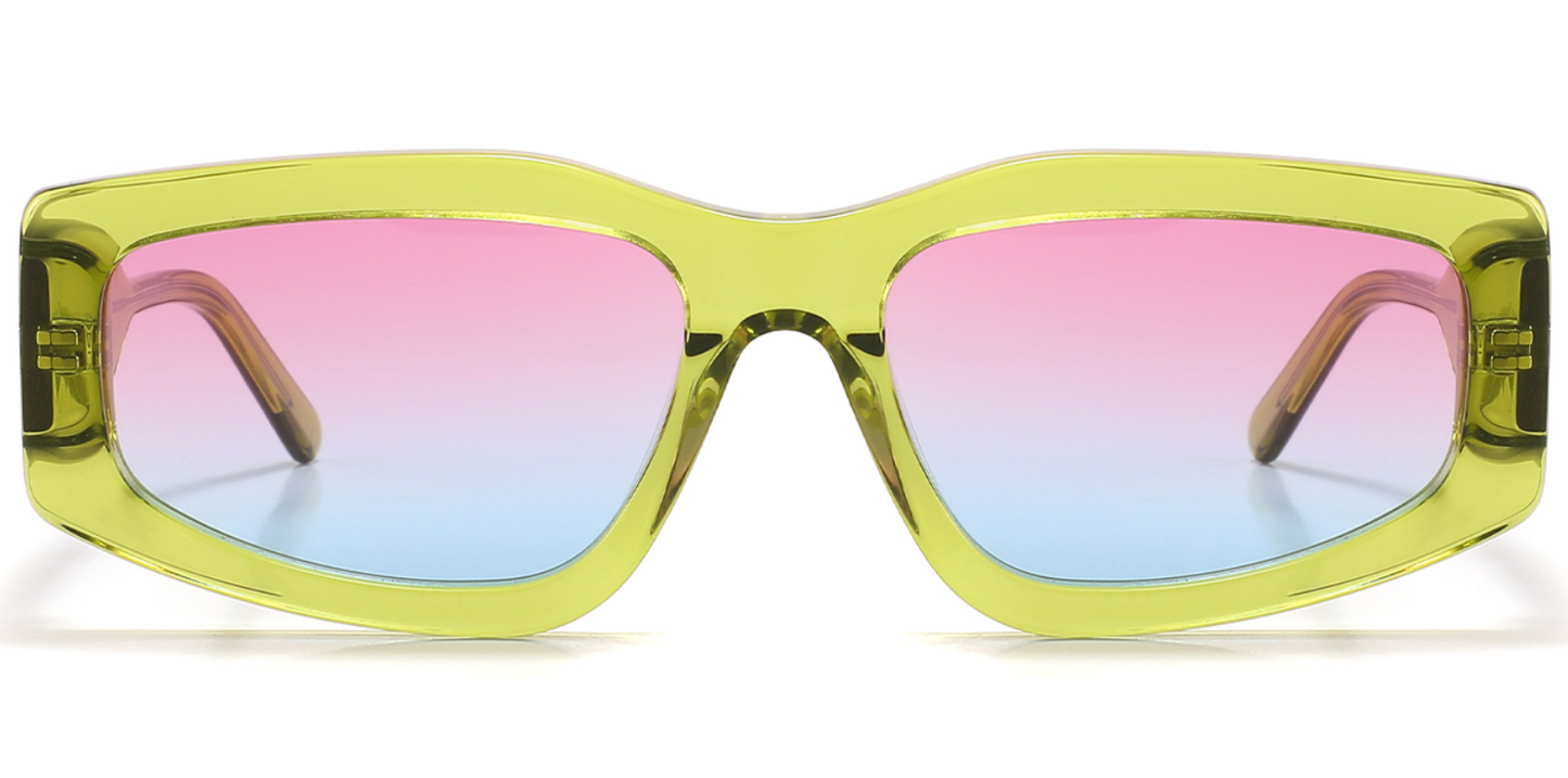 Acetate Rectangle Sunglasses SG6108