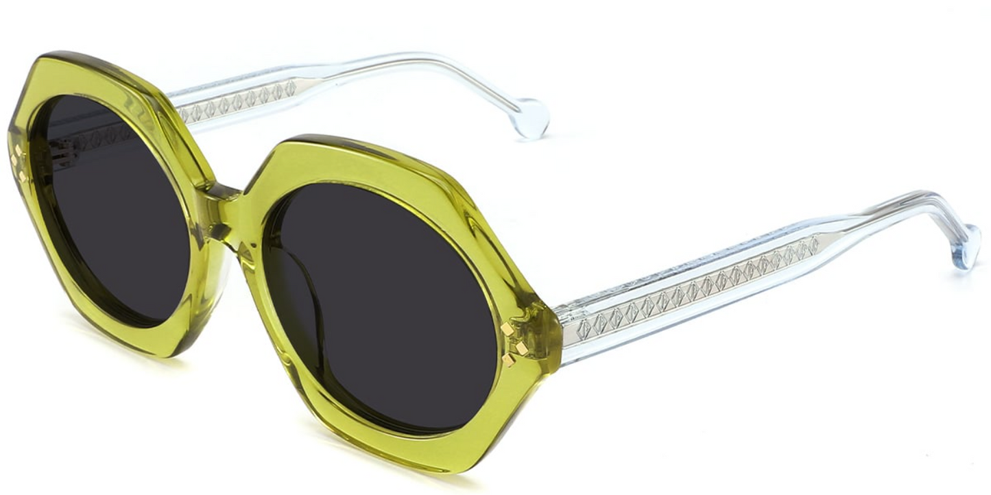 Acetate Geometric Sunglasses SG5045