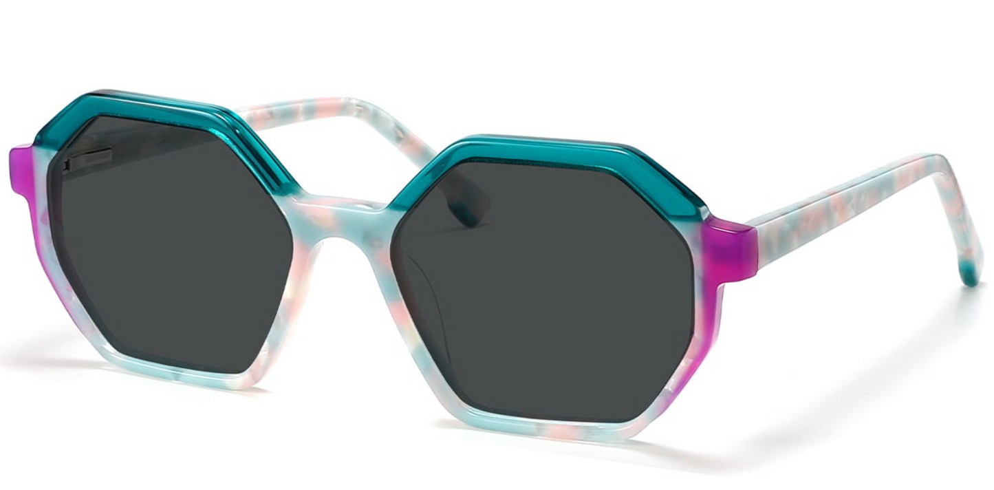Acetate Geometric Sunglasses SG5587