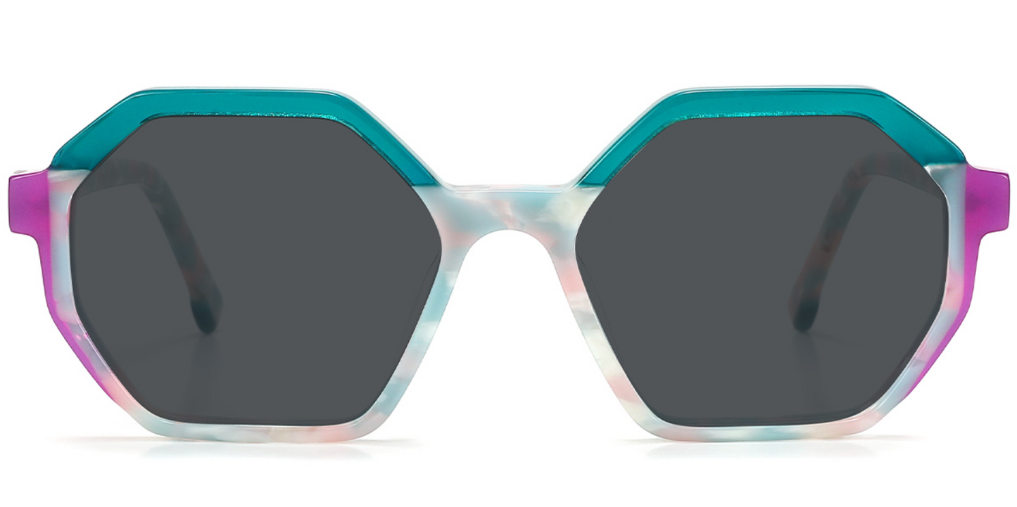 Acetate Geometric Sunglasses SG5587