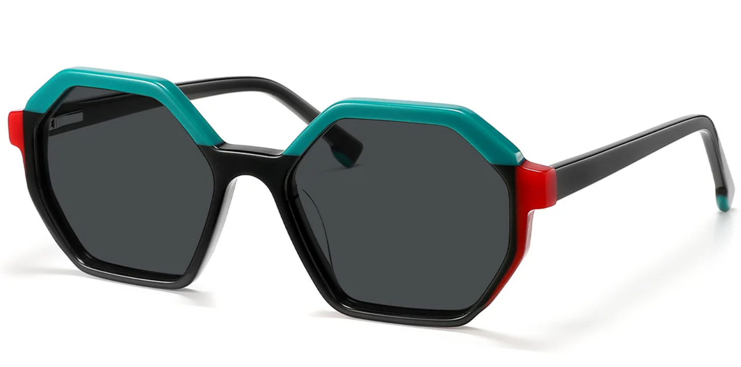 Acetate Geometric Sunglasses SG5587