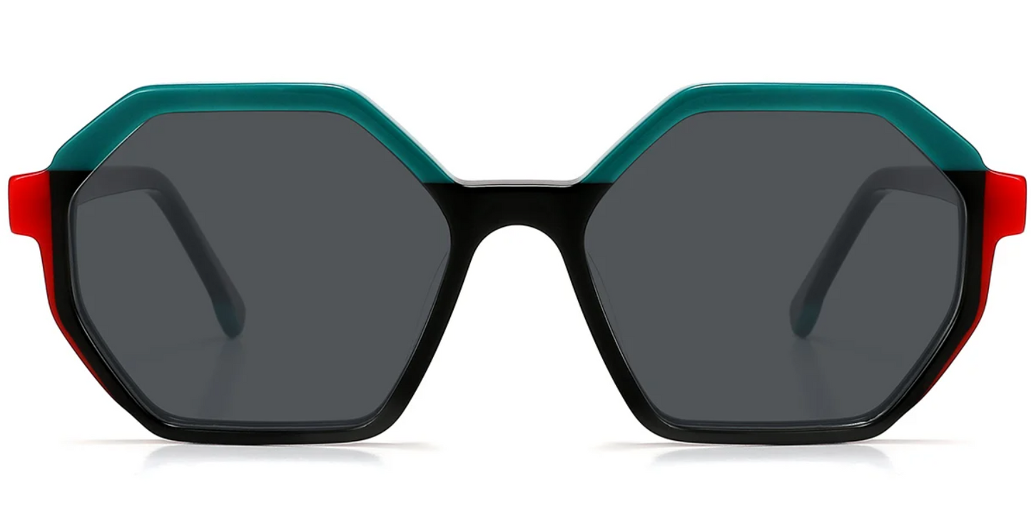 Acetate Geometric Sunglasses SG5587