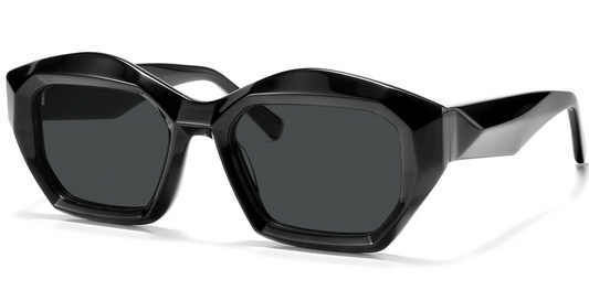 Acetate Square Geometric Sunglasses SG5573