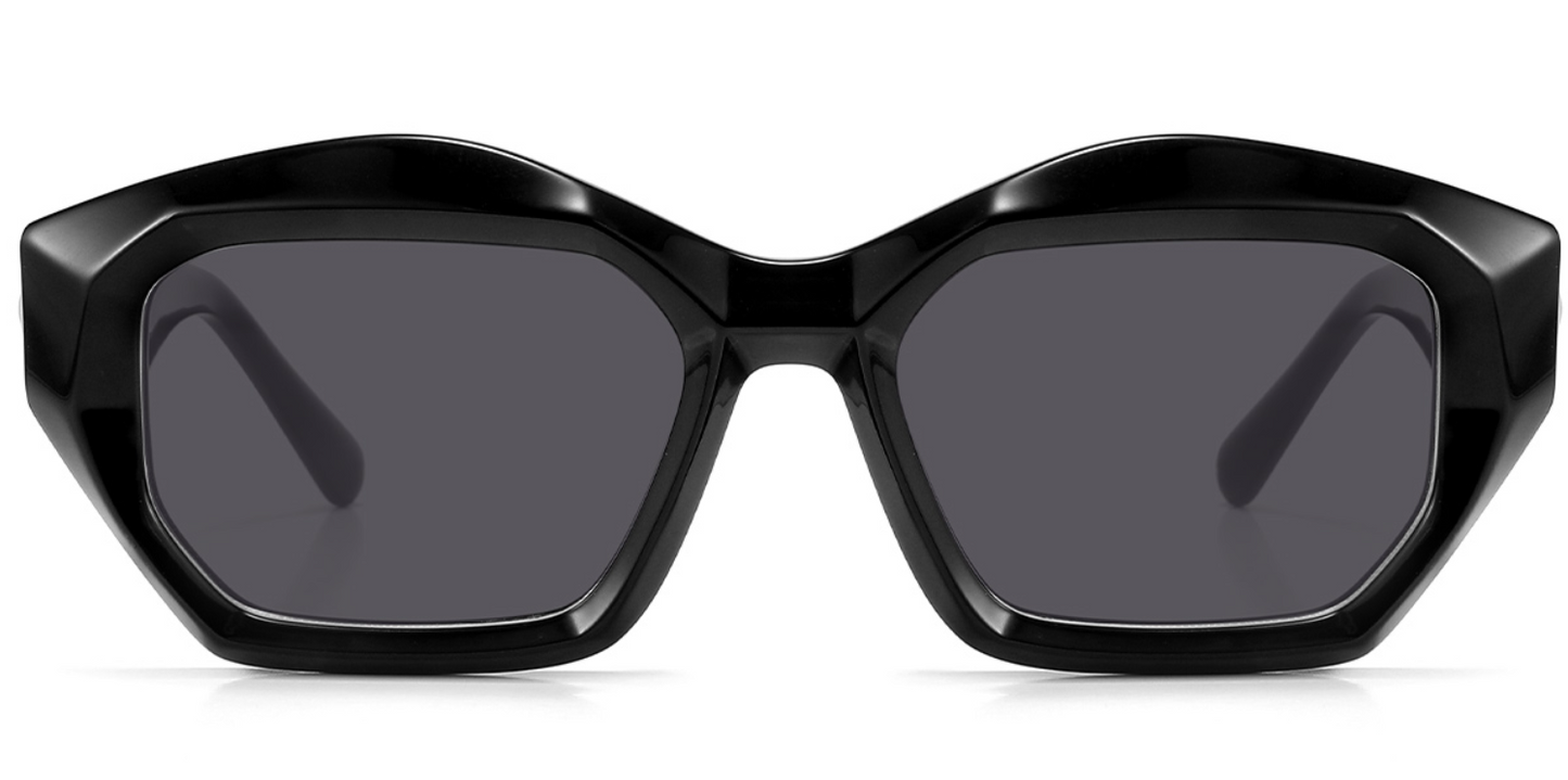 Acetate Square Geometric Sunglasses SG5573