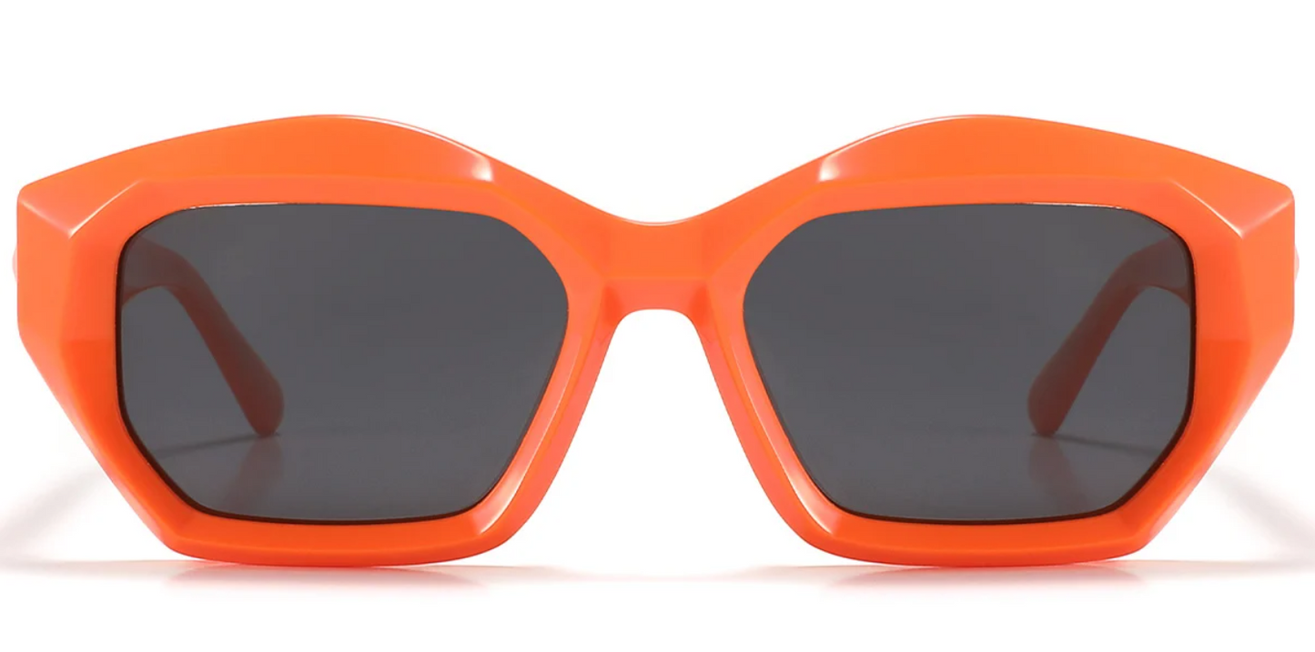 Acetate Square Geometric Sunglasses SG5573