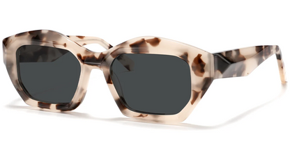 Acetate Square Geometric Sunglasses SG5573