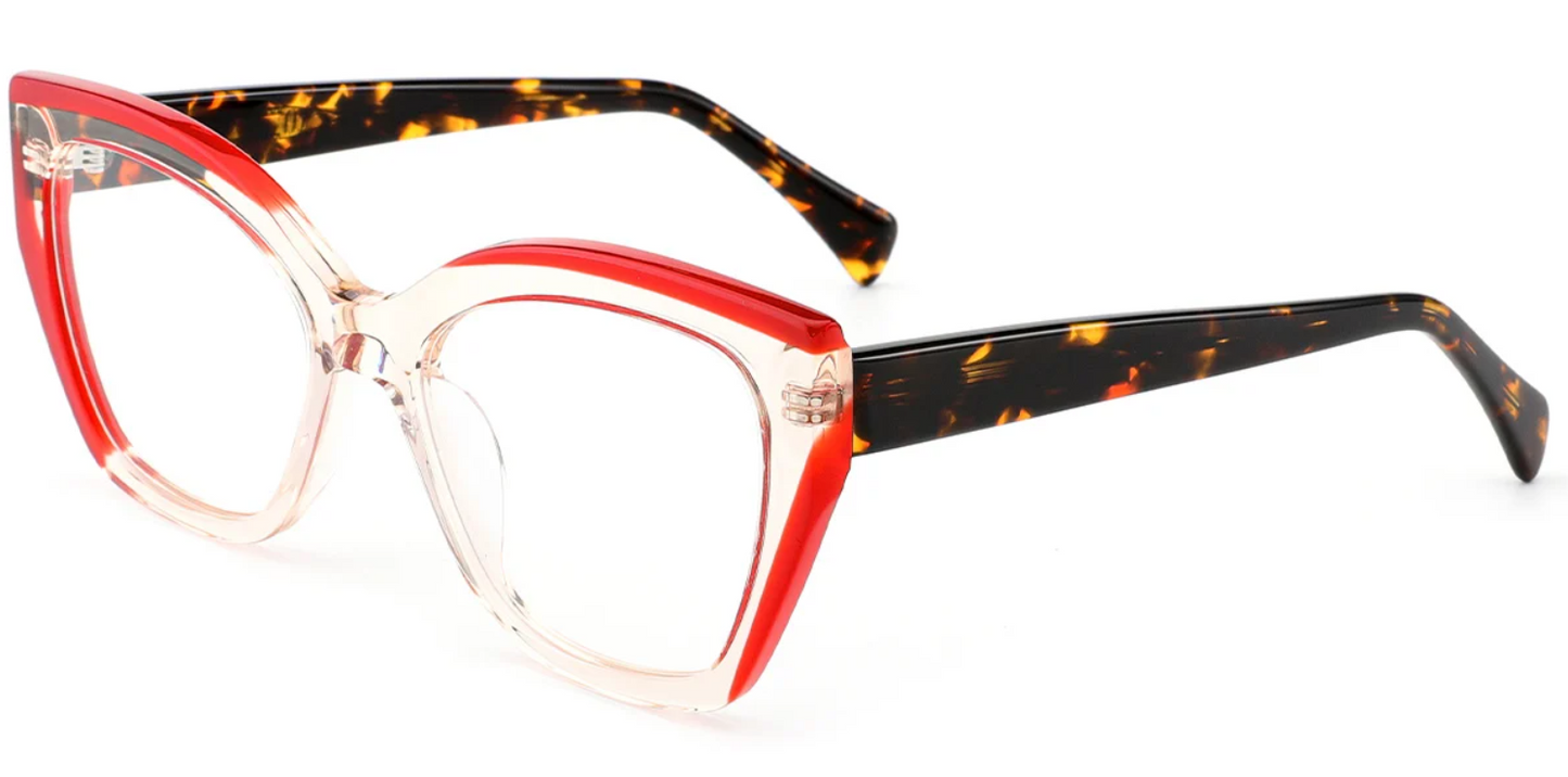 Acetate Cat Eye Frame F7011