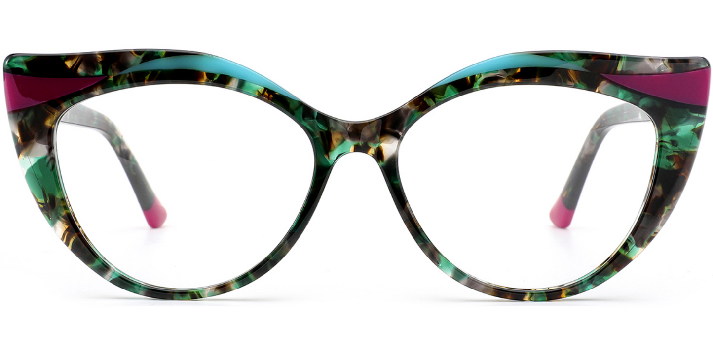 Acetate Cat Eye Frame F7247