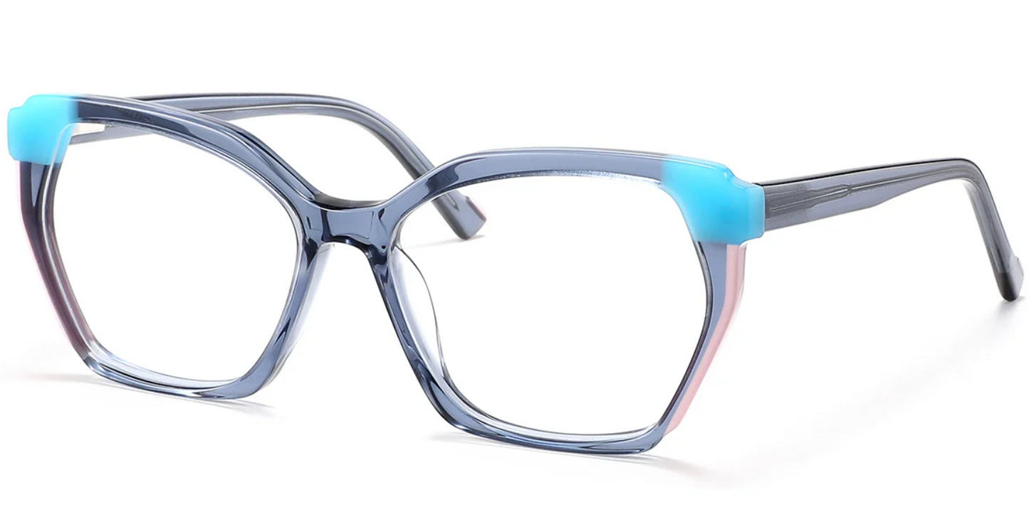 Acetate Geometric Frame F5584