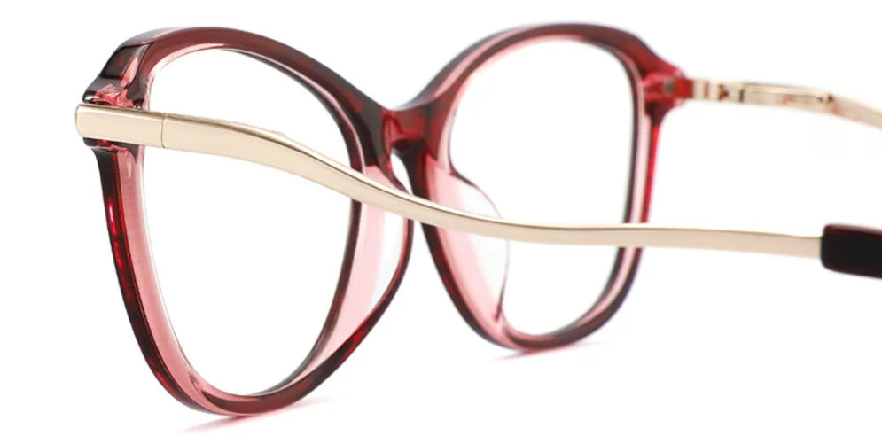 Acetate Metal Cat Eye Frame F3173