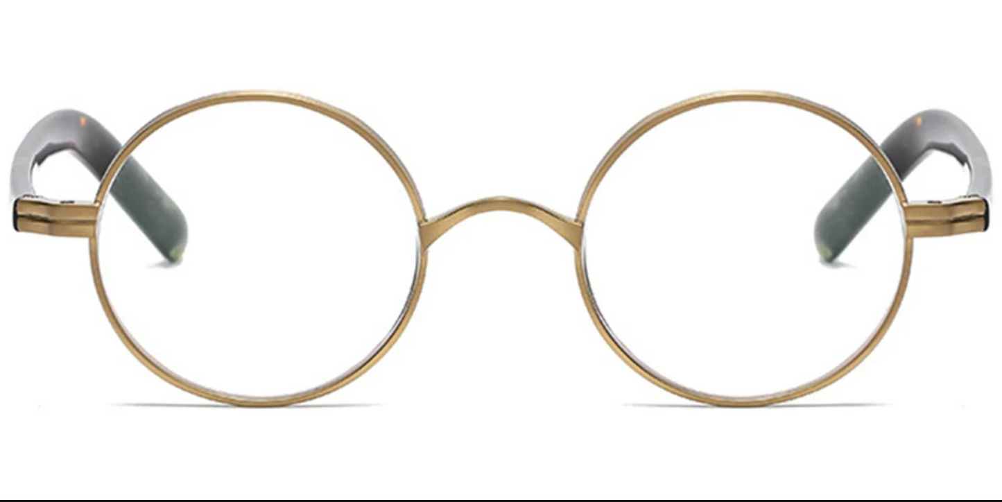 Acetate & Titanium Round Frame F6558