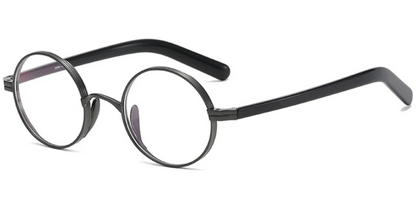 Acetate & Titanium Round Frame F6558
