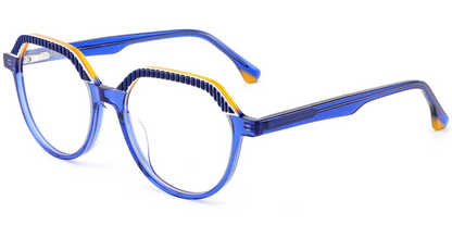 Acetate Geometric Frame F7060