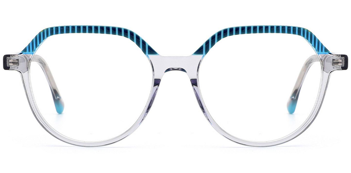 Acetate Geometric Frame F7060