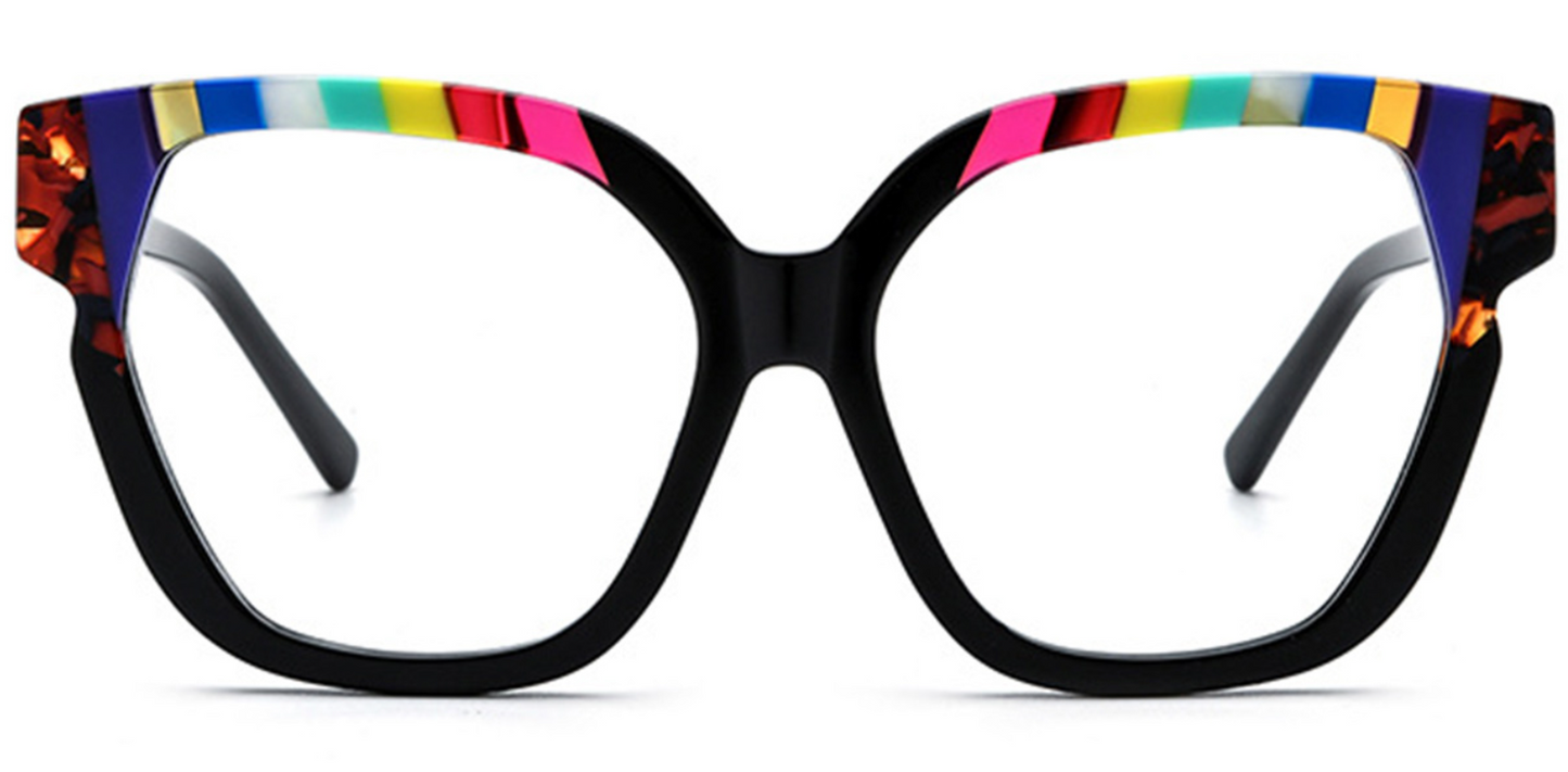 Acetate Square Cat Eye Frame F6394