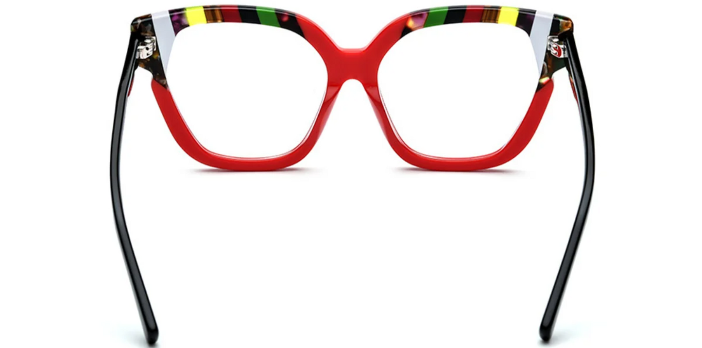 Acetate Square Cat Eye Frame F6394