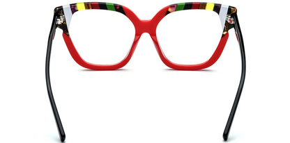 Acetate Square Cat Eye Frame F6394