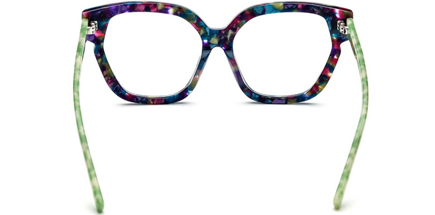 Acetate Square Cat Eye Frame F6394