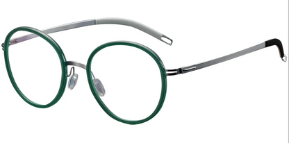 Acetate Titanium Round Frame F5009