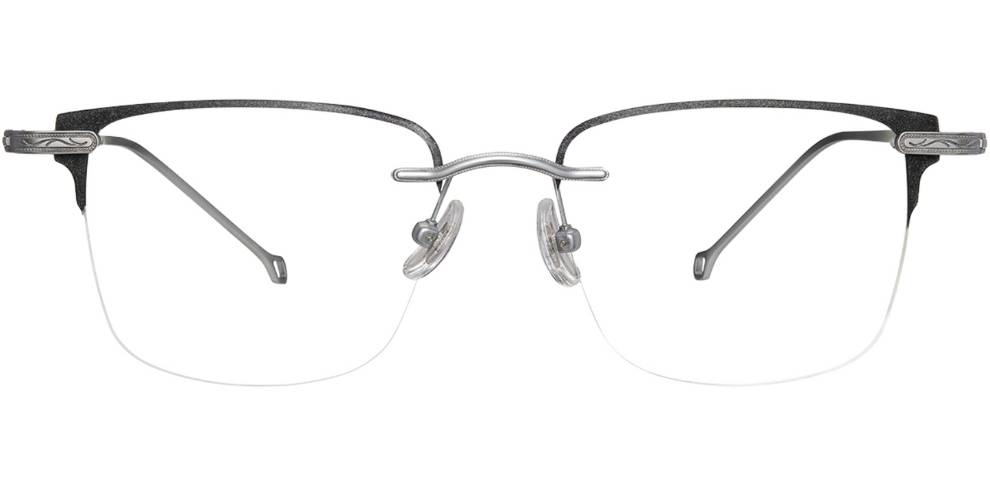 Titanium Browline Frame F7785