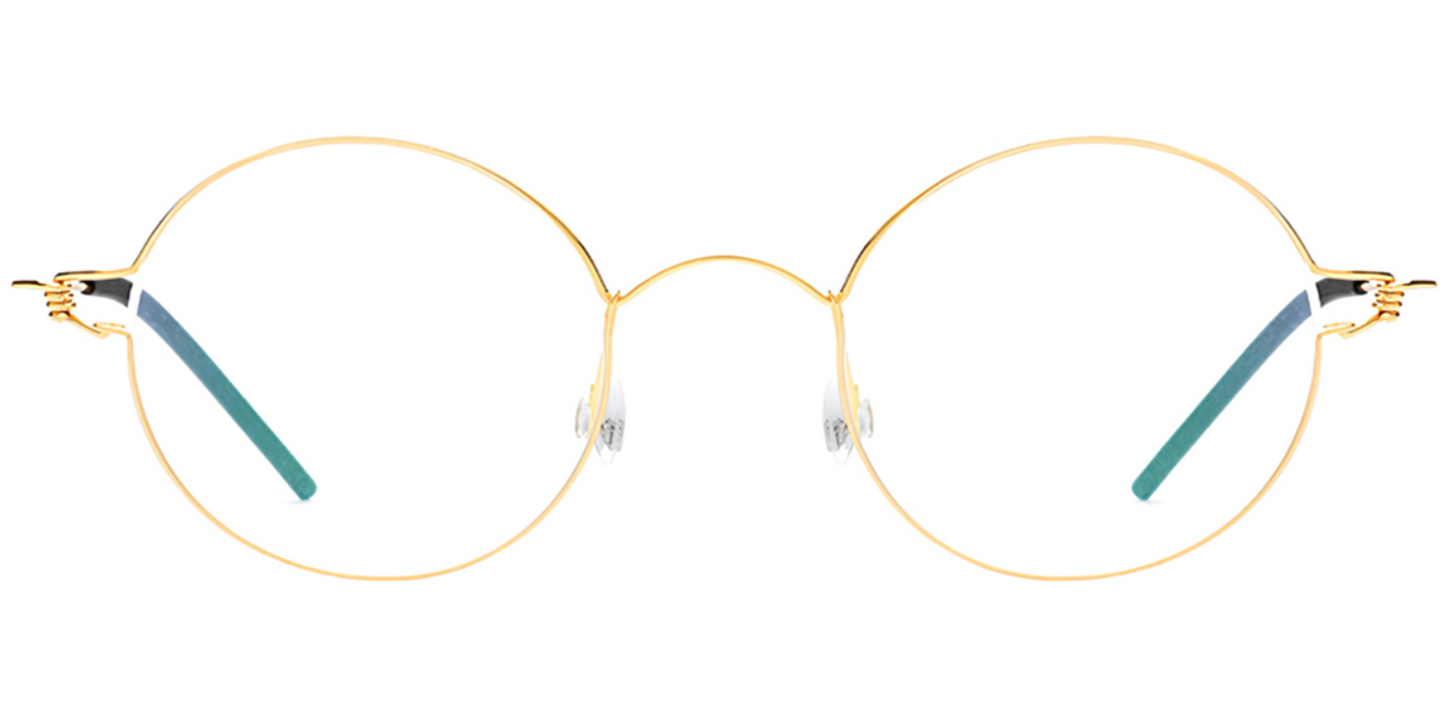 Titanium Round Frame F7731
