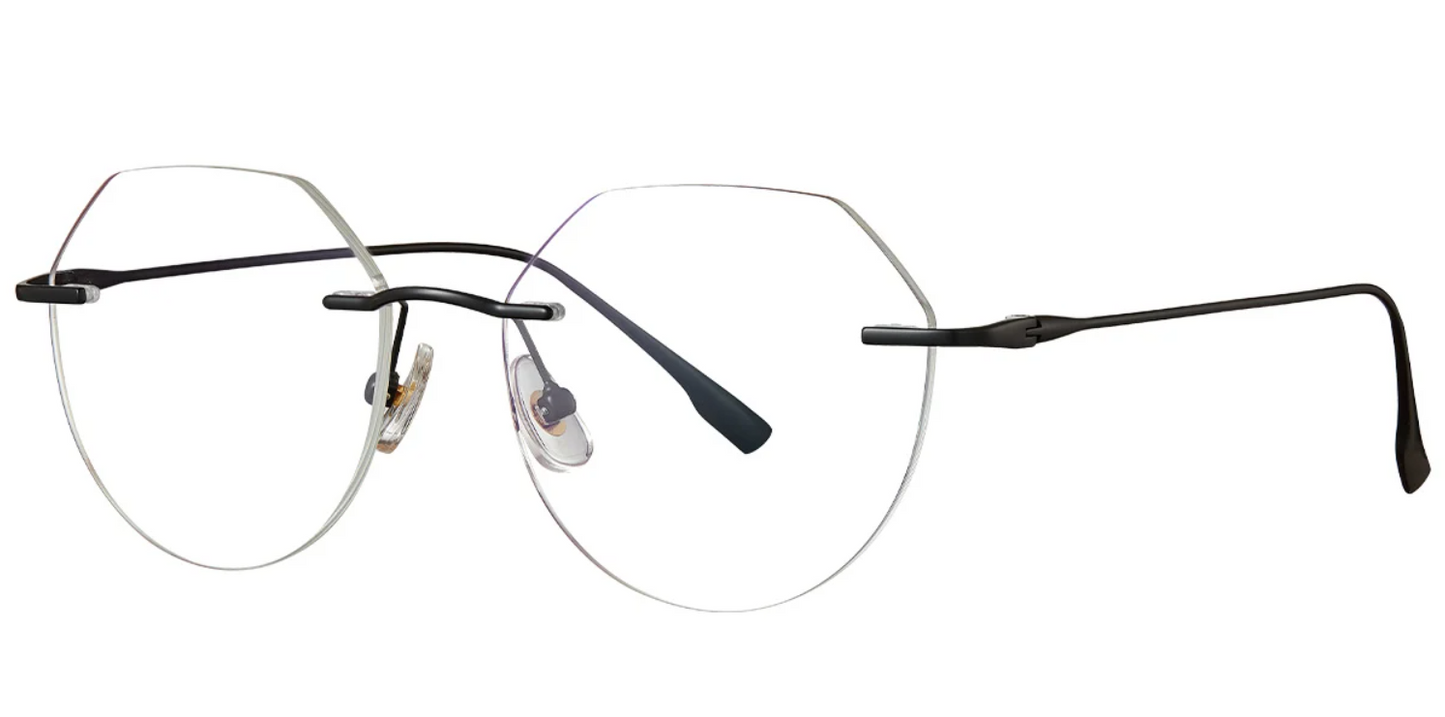 Titanium Geometric Frame F3689