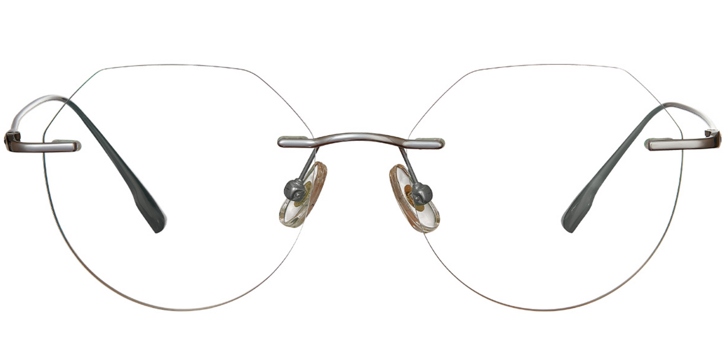 Titanium Geometric Frame F3689