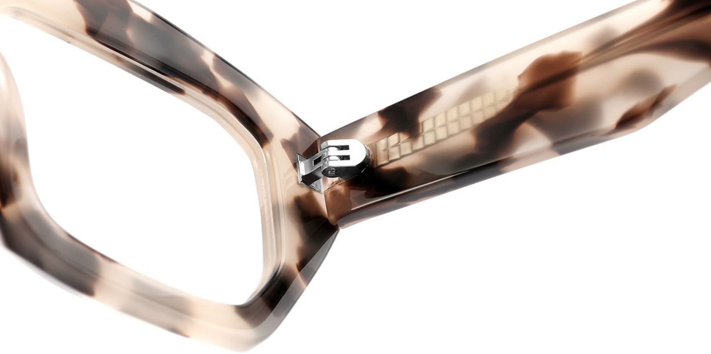 Acetate Square Geometric Frame F5572